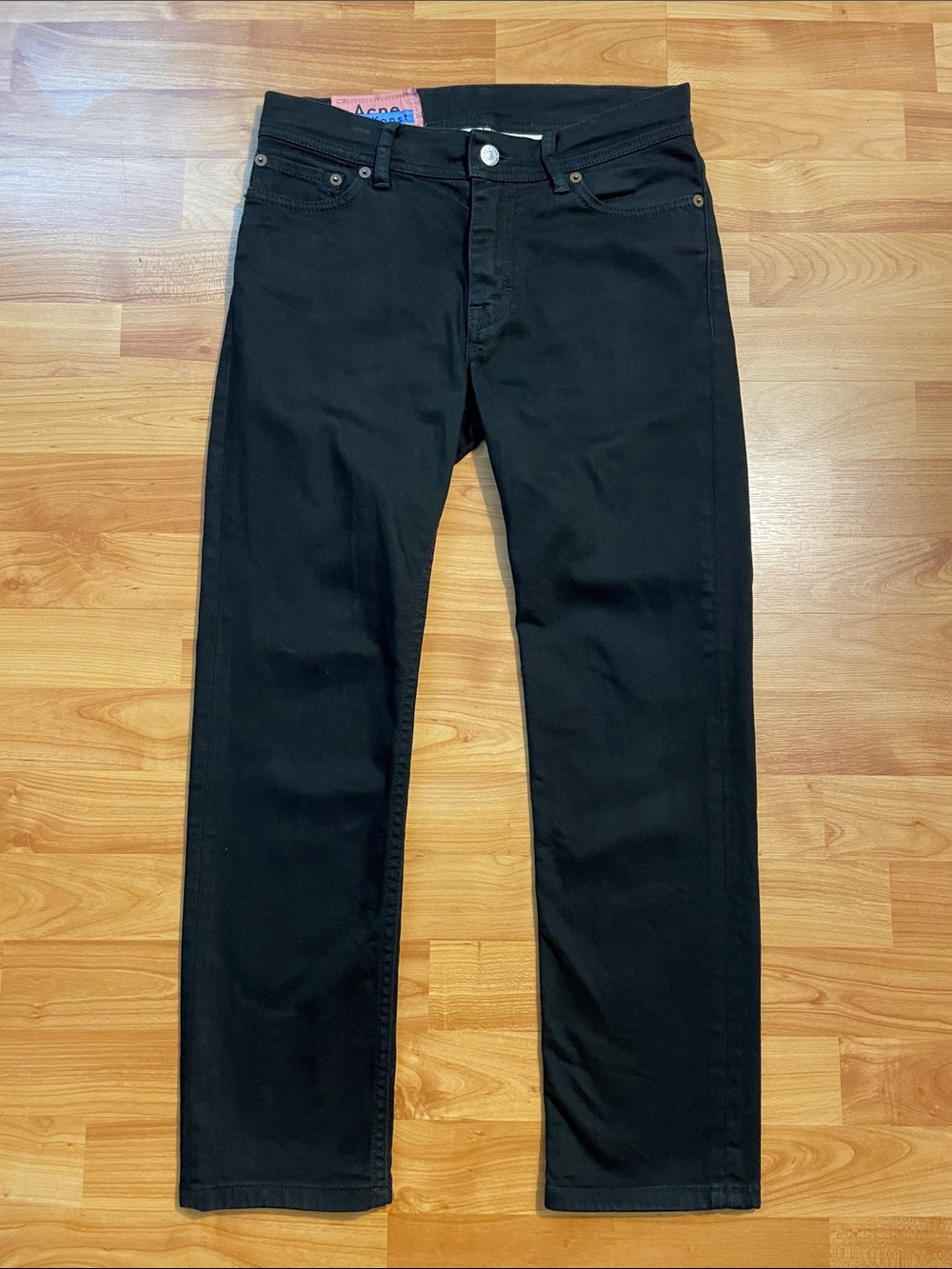 Acne Studios Bla Konst North Stay Black Jeans Size 29 x 34